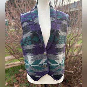 REI WOOL BLEND WESTERN VEST SZ M
80’s